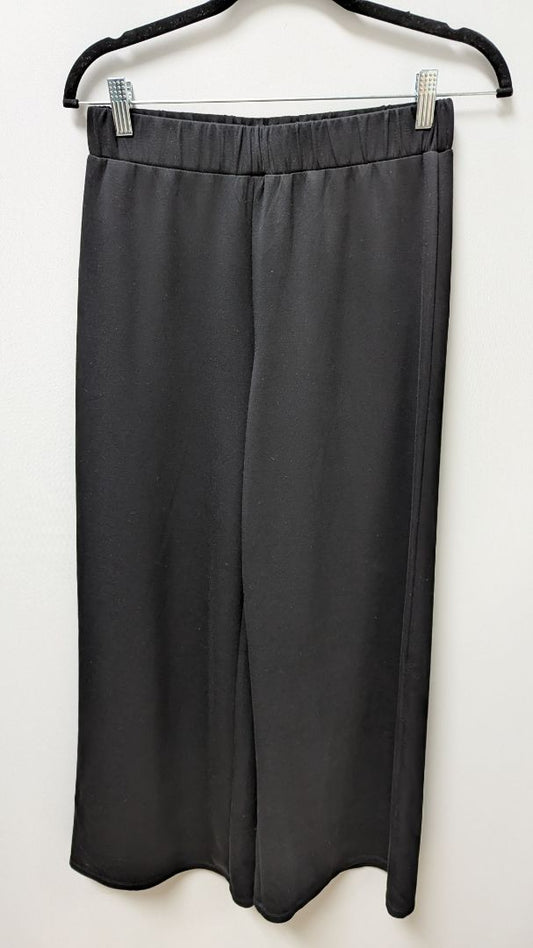 Divided H&M Black Elastic-Waist Wide-Leg Lounge Pants