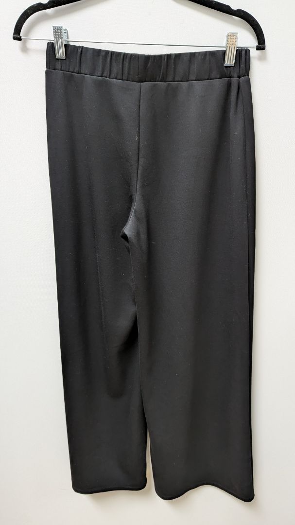 Divided H&M Black Elastic-Waist Wide-Leg Lounge Pants