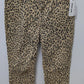 DKNY Jeans Leopard High-Rise Cropped Flare Jeans