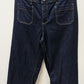 MANGO Dark Wash 4-Pocket Wide-Leg Jeans
