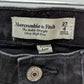 Abercrombie & Fitch Faded Black Ultra High-Rise Ankle Straight Jeans