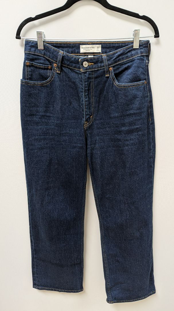 Abercrombie & Fitch Dark Wash '90s High-Rise Relaxed Jeans