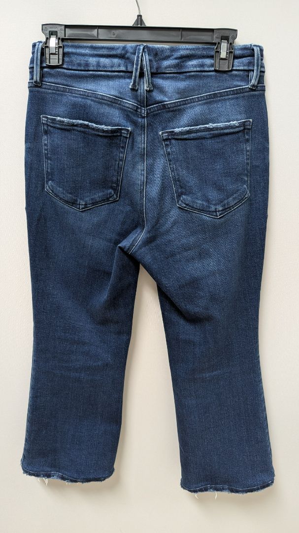 Good American Indigo Crop Mini Bootcut Jeans