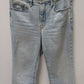Good American Light Wash Crop Mini Bootcut Jeans