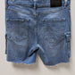 DKNY Jeans Medium Wash Raw Hem Denim Cargo Shorts