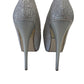 Paprika Silver Sparkle Platform Heels