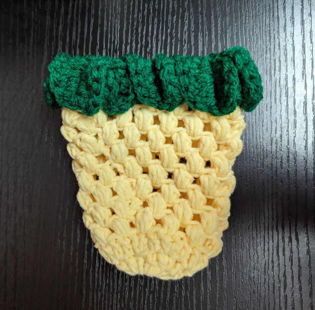 Recycled Threads Pineapple (M) Drink Cozy