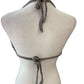 Recycled Threads Grey Crochet Halter Crop Top