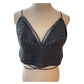 Recycled Threads Handmade Blueish Grey Crochet Bralette