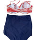 Cocoship Red/White/Blue Nautical Swim Two-Piece