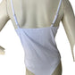 RioRia White Spaghetti Strap Bodysuit