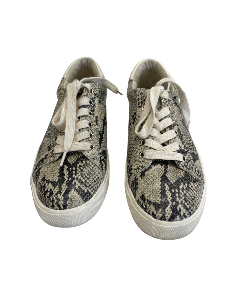 Sam Edelman Lace Up Snake Print Sneaker