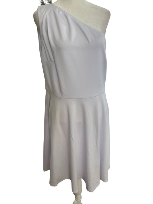 Sarin Mathews White One Shoulder Dress