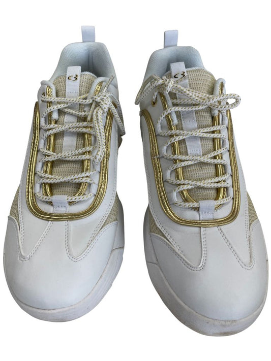 Concept by Skechers White & Gold Accent Sport Sneaker 'Beyond Fresh'