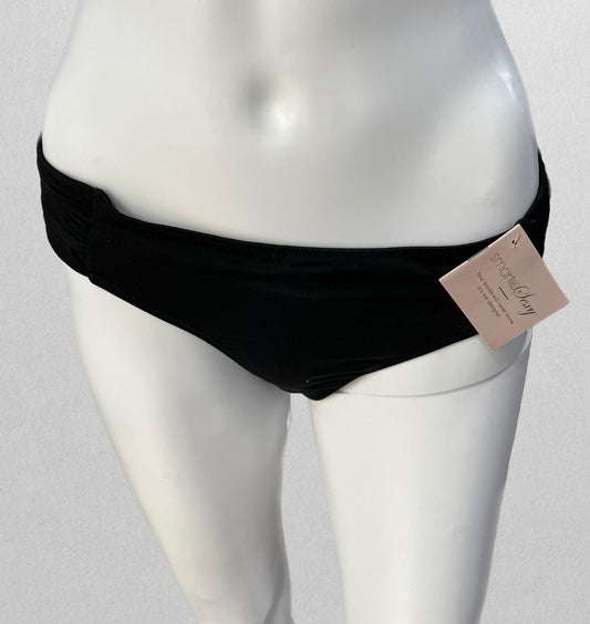 Smart & Sexy Black Bikini Bottom with Ruching (M)
