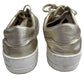 Steven Gold Lace Up Perforated Sneaker