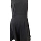 Sureple Black Sleeveless Retro Flare Dress with Pockets