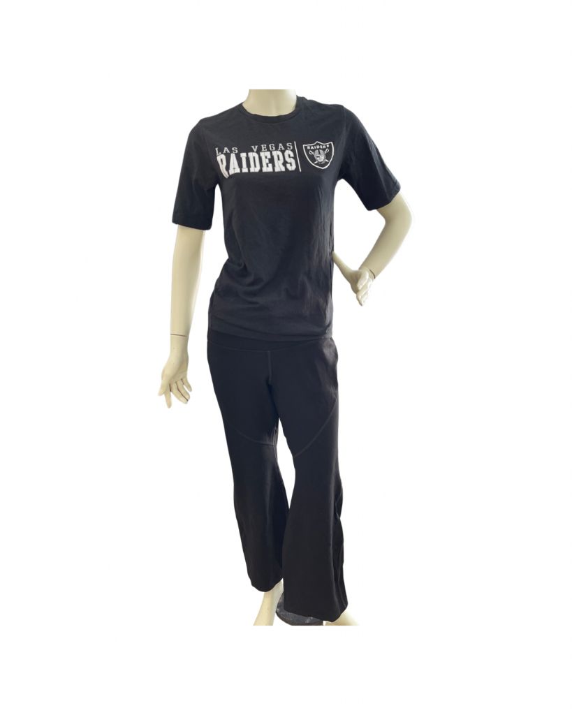 Team Athletics Black Las Vegas Raiders Short Sleeve Tee