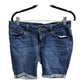 Time and Tru Dark Blue Jean Mid-Rise Cuffed Shorts
