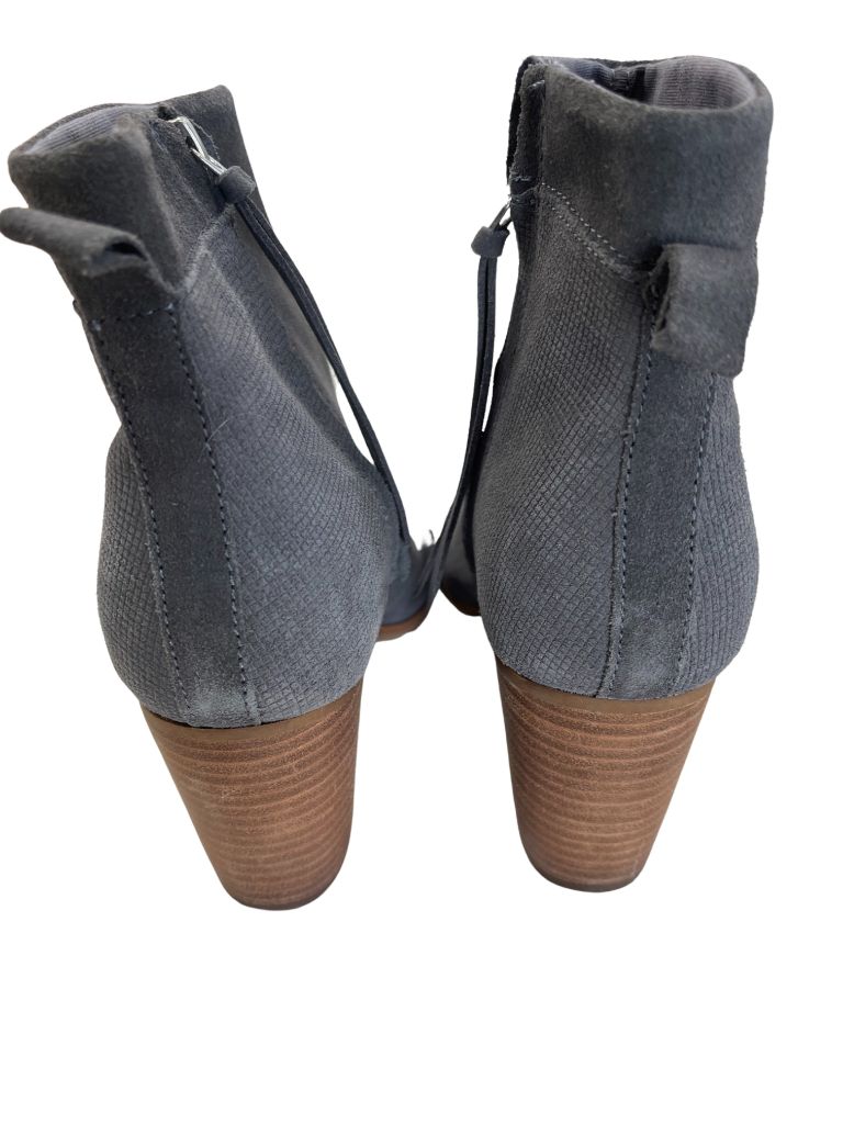 Toms Grey Chunky Heel Boots