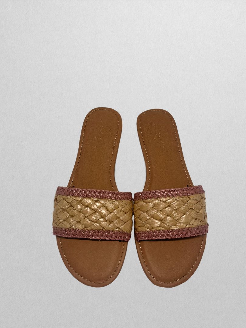 Universal Thread Taupe Braided Strap Sandal