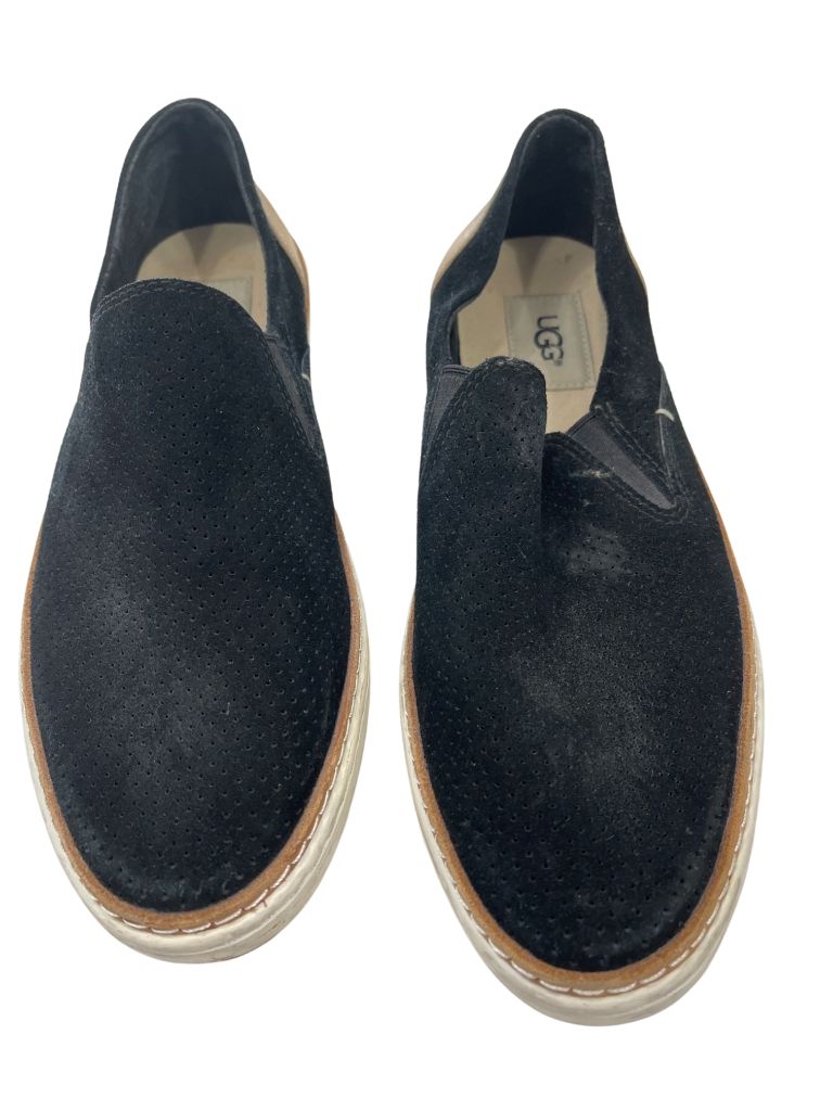 Ugg Black/Tan Perforated Slip On Loafer