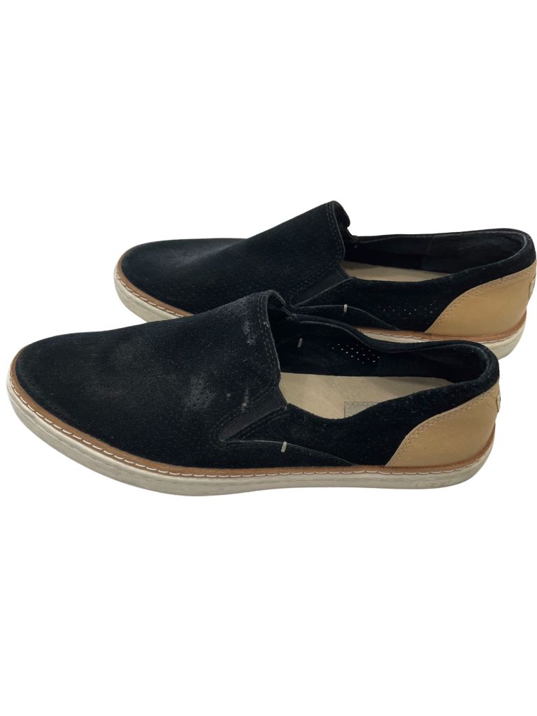 Ugg Black/Tan Perforated Slip On Loafer