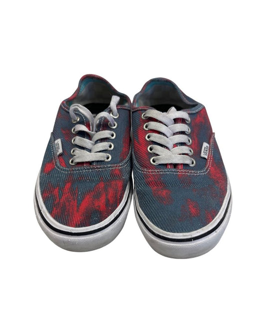 Vans Blue/Red 'In Bloom" Lace Up Sneaker