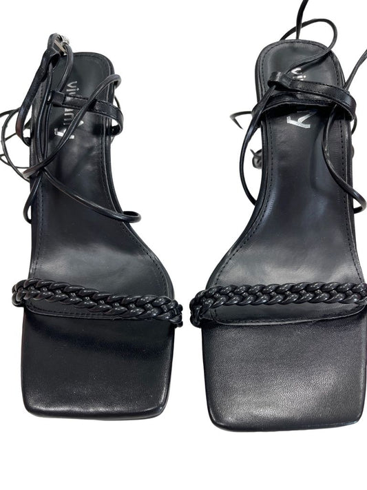 Vivianly Black Stiletto Lace Up Heels (9)