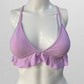 Xhilaration Lavender Ruffled Bikini Swim Top (M)