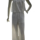 Yissang White Ruffled Sleeveless Jumpsuit