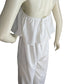 Yissang White Ruffled Sleeveless Jumpsuit