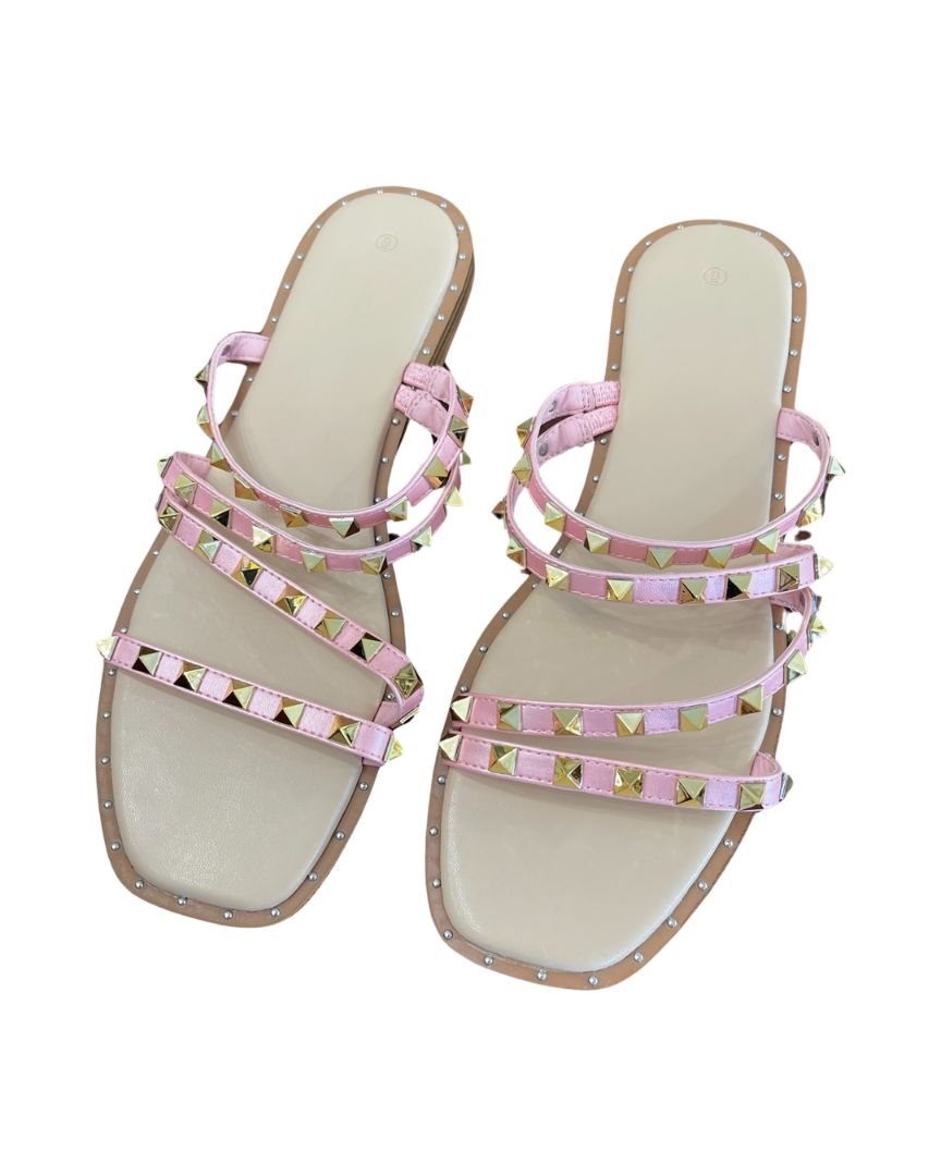 ZBY Pink Studded Sandal