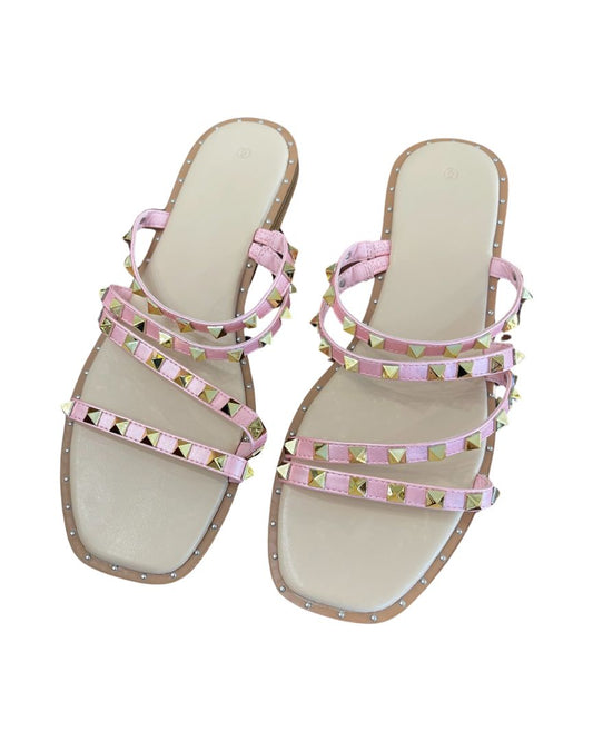 ZBY Pink Studded Sandal