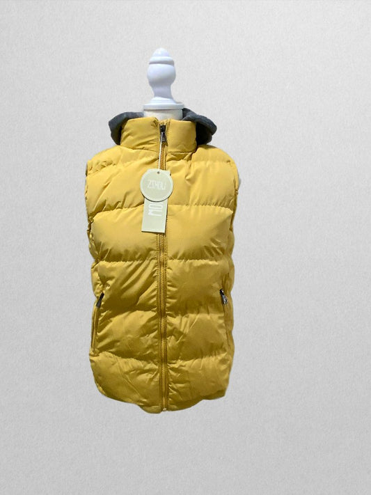 ZShow Hooded Yellow and Gray Vest