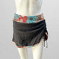 Black Floral Tankini Swim Bottom with Band