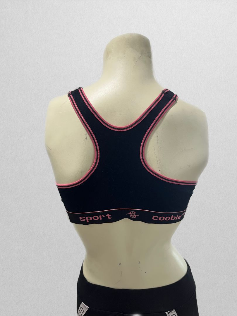 Coobie Black/Pink Sports Bra (38B)