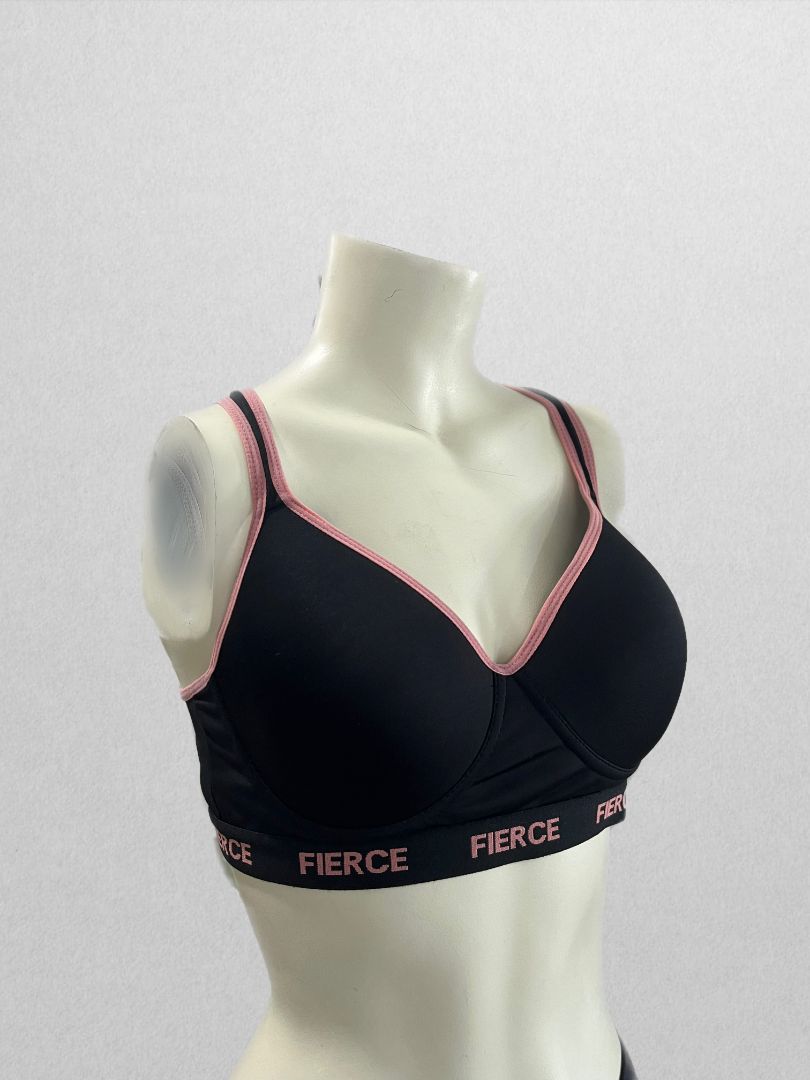 Fierce Black Bra with Sport Band (XL)