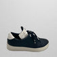 Michael Kors Black Fashion Sneaker with White/Black Flowers