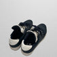 Michael Kors Black Fashion Sneaker with White/Black Flowers