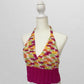 Recycled Threads Pink Handmade Crochet Halter Top