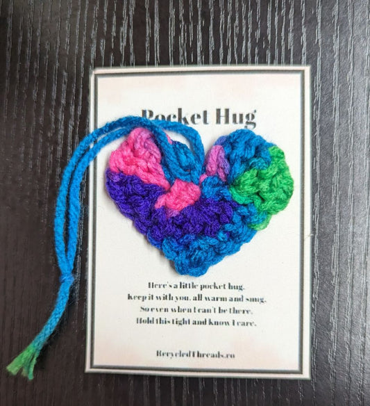 Recycled Threads Multicolor Tie Dye Pocket Hug