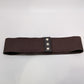Brown Faux-Belted Faux-Leather Elastic-Waist Belt