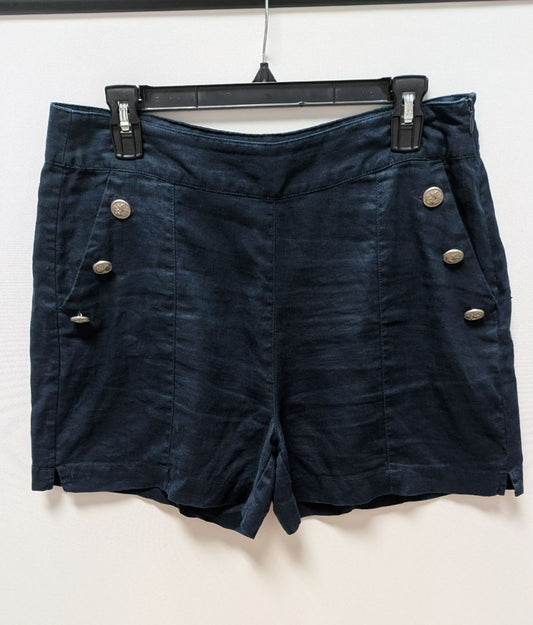 Jones New York Navy Linen Sailor Shorts