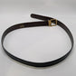Bally Brown/Gold Leather Belt with Buckle