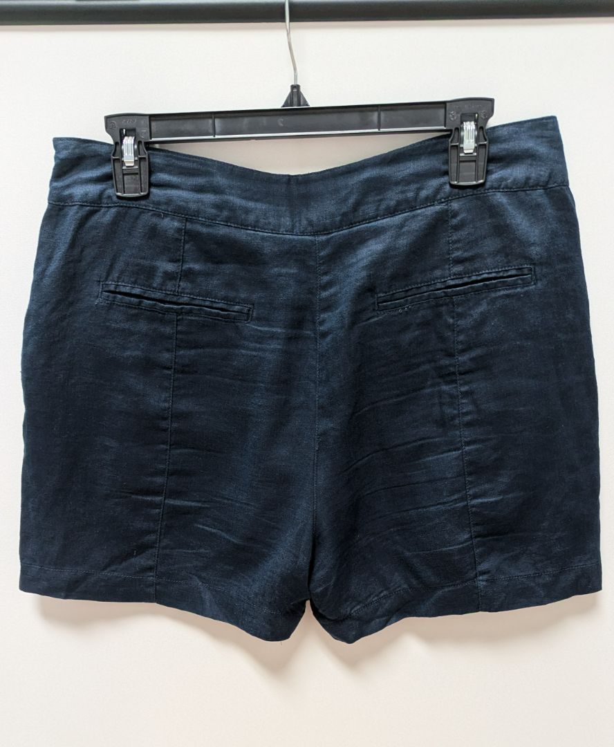 Jones New York Navy Linen Sailor Shorts