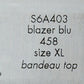 Kate Spade Blue Blazer Bandeau Bikini Swimsuit Set