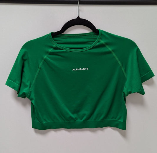 Alphalete Emerald Green Cropped Active T-Shirt
