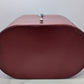Red Leather Vintage Travel Jewelry Case