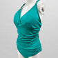 Hilor Teal Macrame Back One-Piece Swimsuit